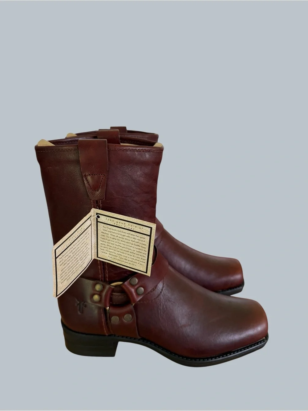 Frye NEW Youth Vintage Small Frye Pull On Harness Boots Size 2 #267070